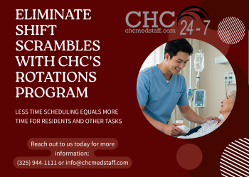 Postcard - Eliminate Shift Scrambles with CHC's Rotations Program